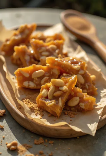 Bros gebakken karamel met hele pinda's en kaneel