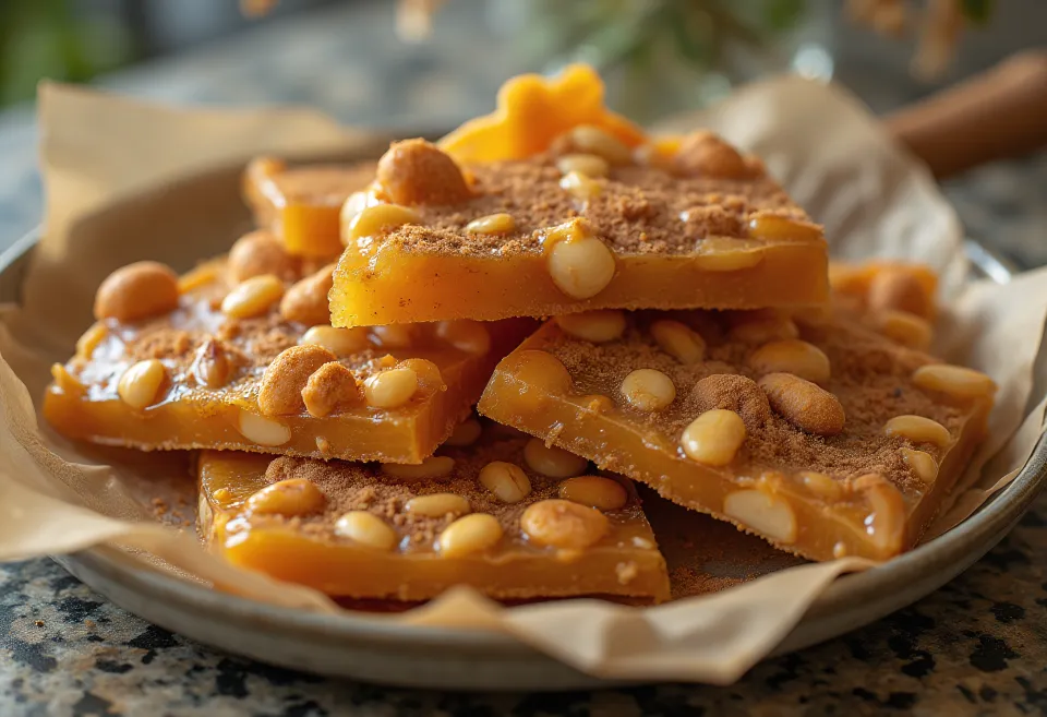Bros gebakken karamel met hele pinda's en kaneel