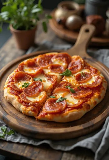 Dubbele pepperoni pizza met extra salami