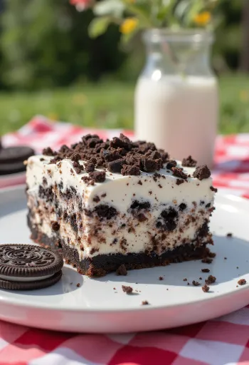 Oreotaart geserveerd