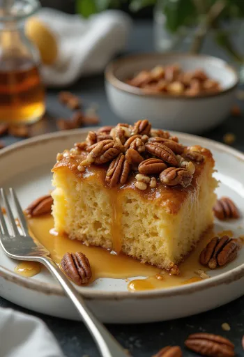 Pecannotentaart geserveerd