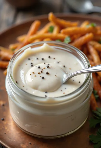 Alabama witte barbecue saus geserveerd met gegrilde kip