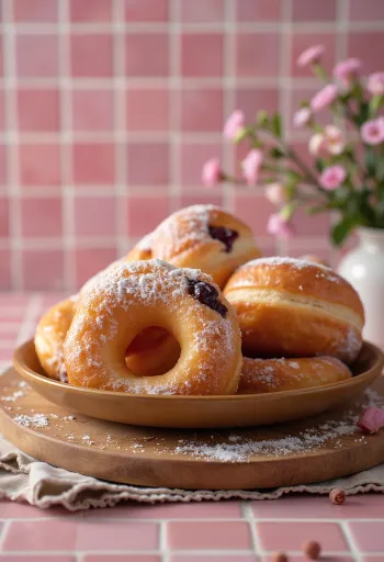 Pączki geserveerd