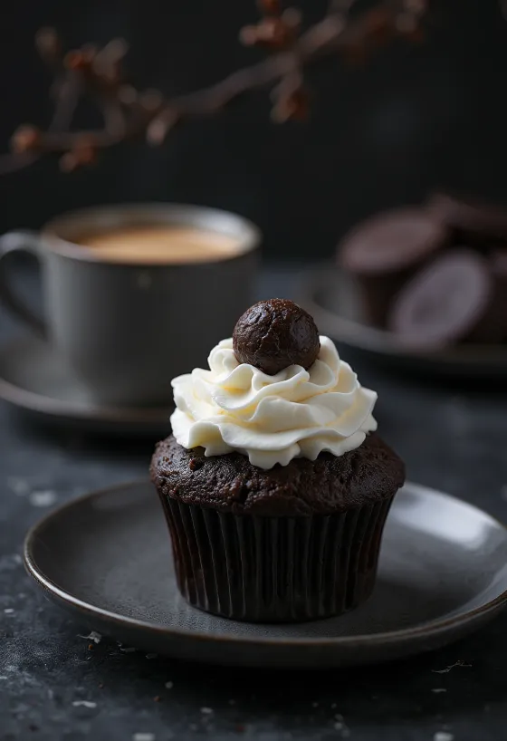 Truffel-koffiecupcakes