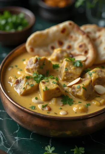 Lams Korma geserveerd