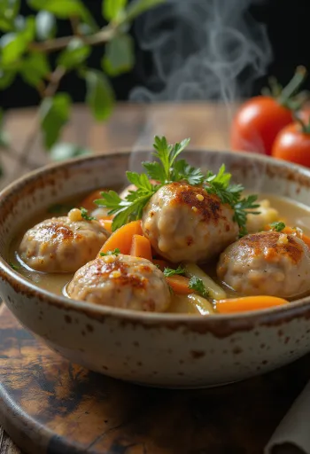 Albóndigas geserveerd