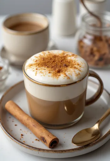 Kruidige chai latte in een mok