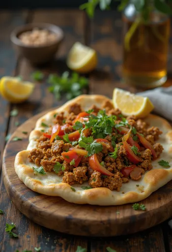 Lahmacun geserveerd