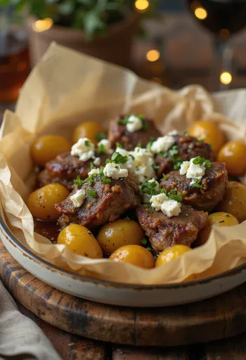 Lamb Kleftiko, Grieks langzaam gegaard lamsvlees met groenten