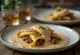 Haggis in pannenkoeken, versierd met verse peterselie