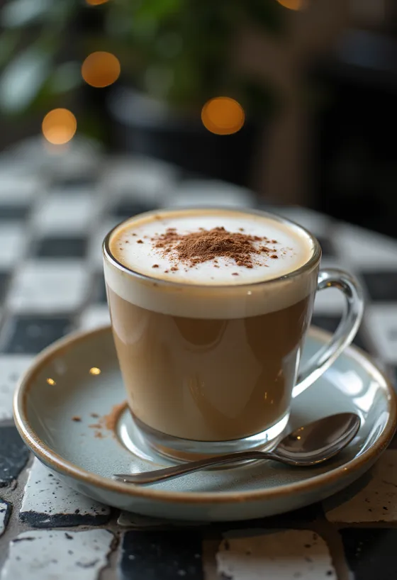 Koffie met melkschuim