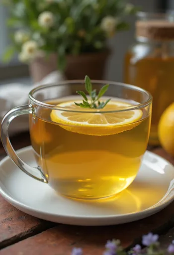 Vers geserveerde lindebloesemthee