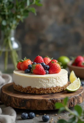 Vegan cheesecake met cashewnoten en kokosolie