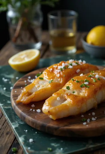 Gerookte palingfilets met citroen en kruiden