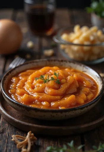 Mitmita hete saus geserveerd met injera brood