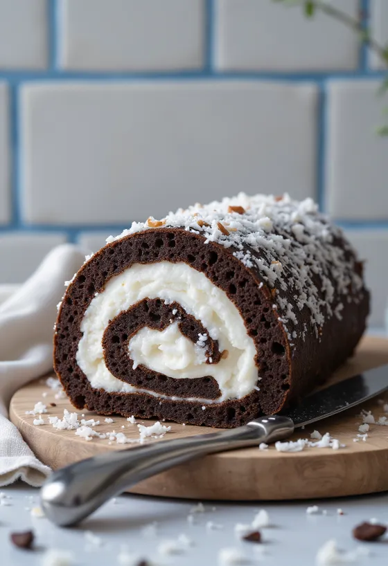 Kokosrol volgens huisgemaakt recept