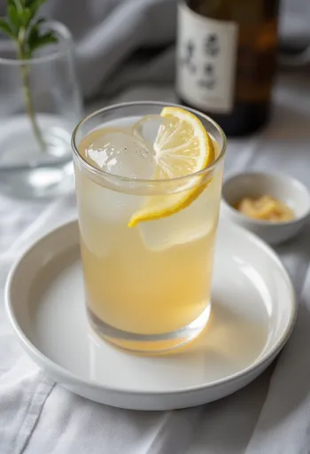 Japanse sake-cider geserveerd in een glas
