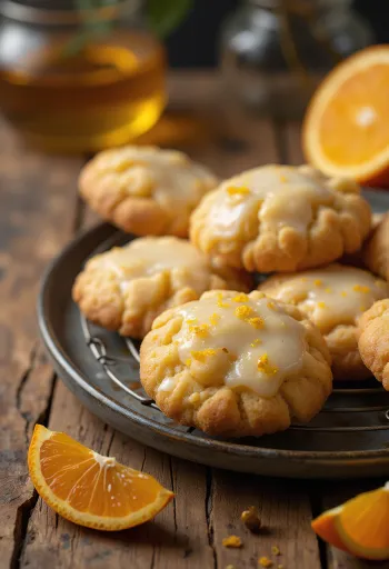 Sinaasappel-honingkoekjes in kerstsfeer