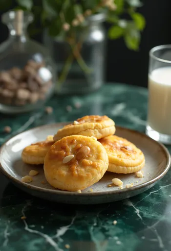 Goudbruine honing-amandelkoekjes
