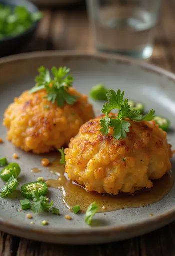 Vers bereide Aama Vada, knapperige en kruidige linzenbolletjes