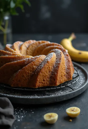 Bananentulband geserveerd