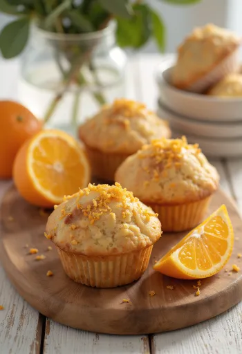Muffins met sinaasappel en kaneel
