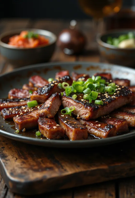 Kalbi Koreaanse short ribs gegrild