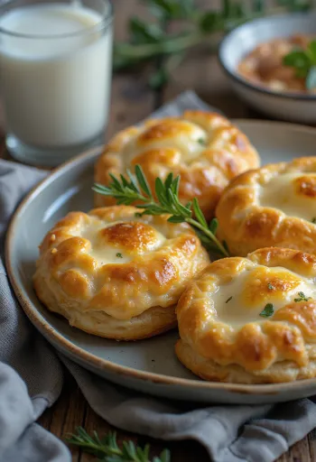 Karelische pasteitjes met kaasvulling, gebakken in roggemeeldeeg, vers geserveerd