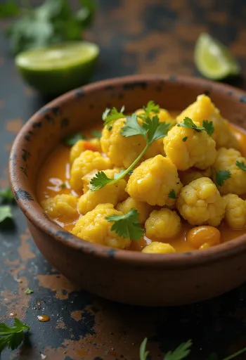 Bloemkoolcurry met limoen