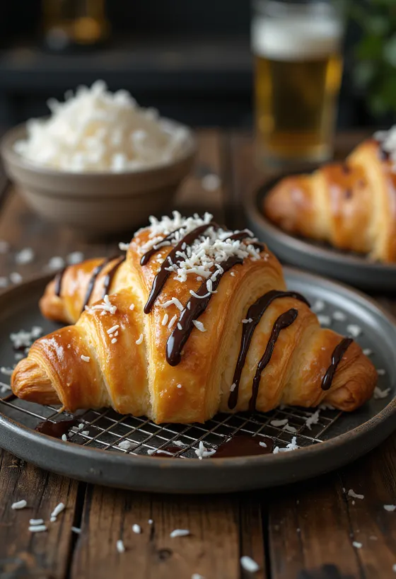 Bounty croissant geserveerd