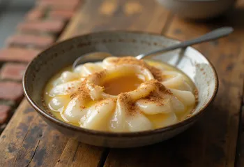 Canjica met gekarameliseerde suiker, een Braziliaans dessert
