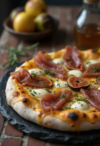 Pizza ai Fichi e Prosciutto met vijgen en ham