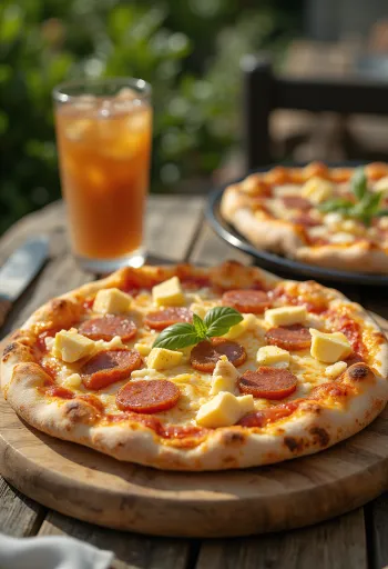 Pizza Dominicana geserveerd