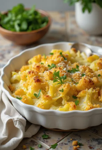 Vegan ovenschotel met groene kool