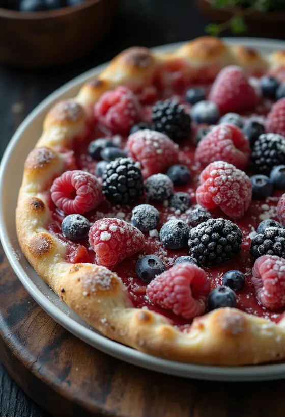 Pizza ai Frutti di Bosco met verse bosvruchten