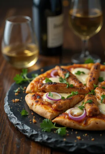 Pizza Ethiopian Style geserveerd